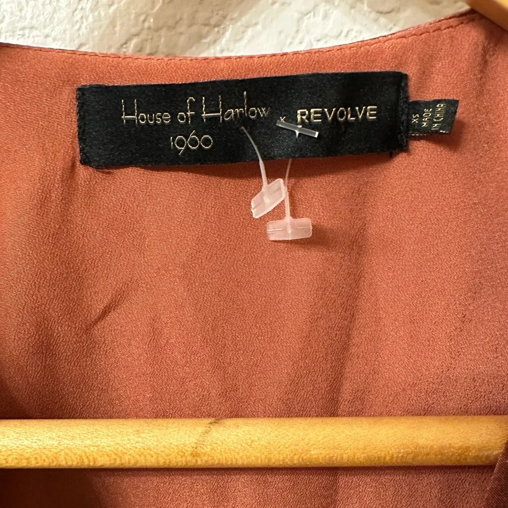 HOUSE OF HARLOW 1960 X REVOLVE Annika Dress in Copper XS Mini Dress - Picture 4 of 7